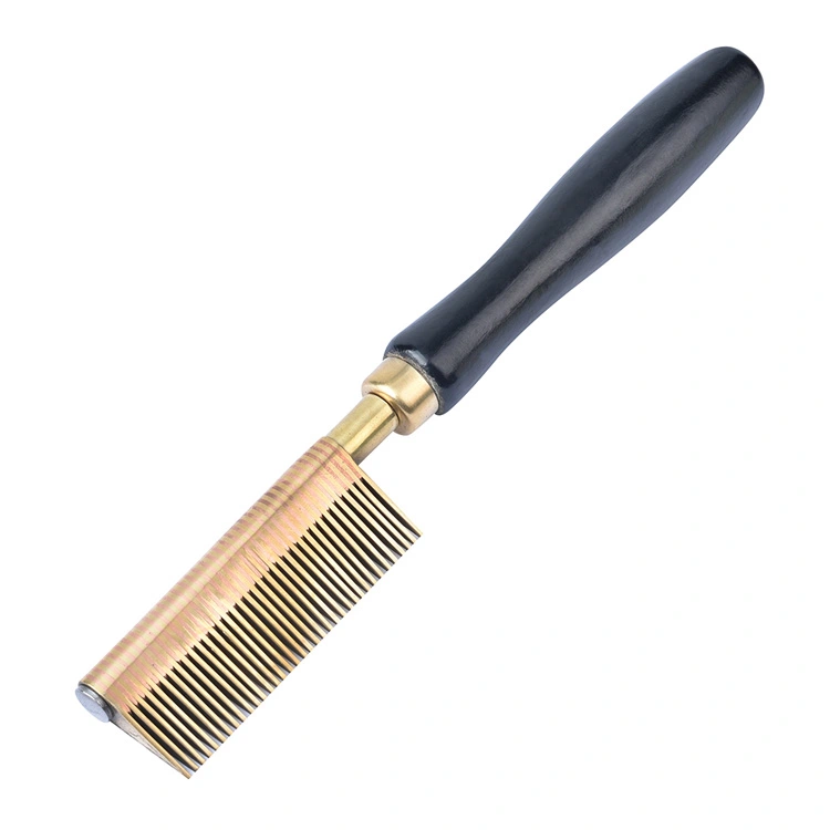 2 sa 1 Hot Pressing Comb Brass